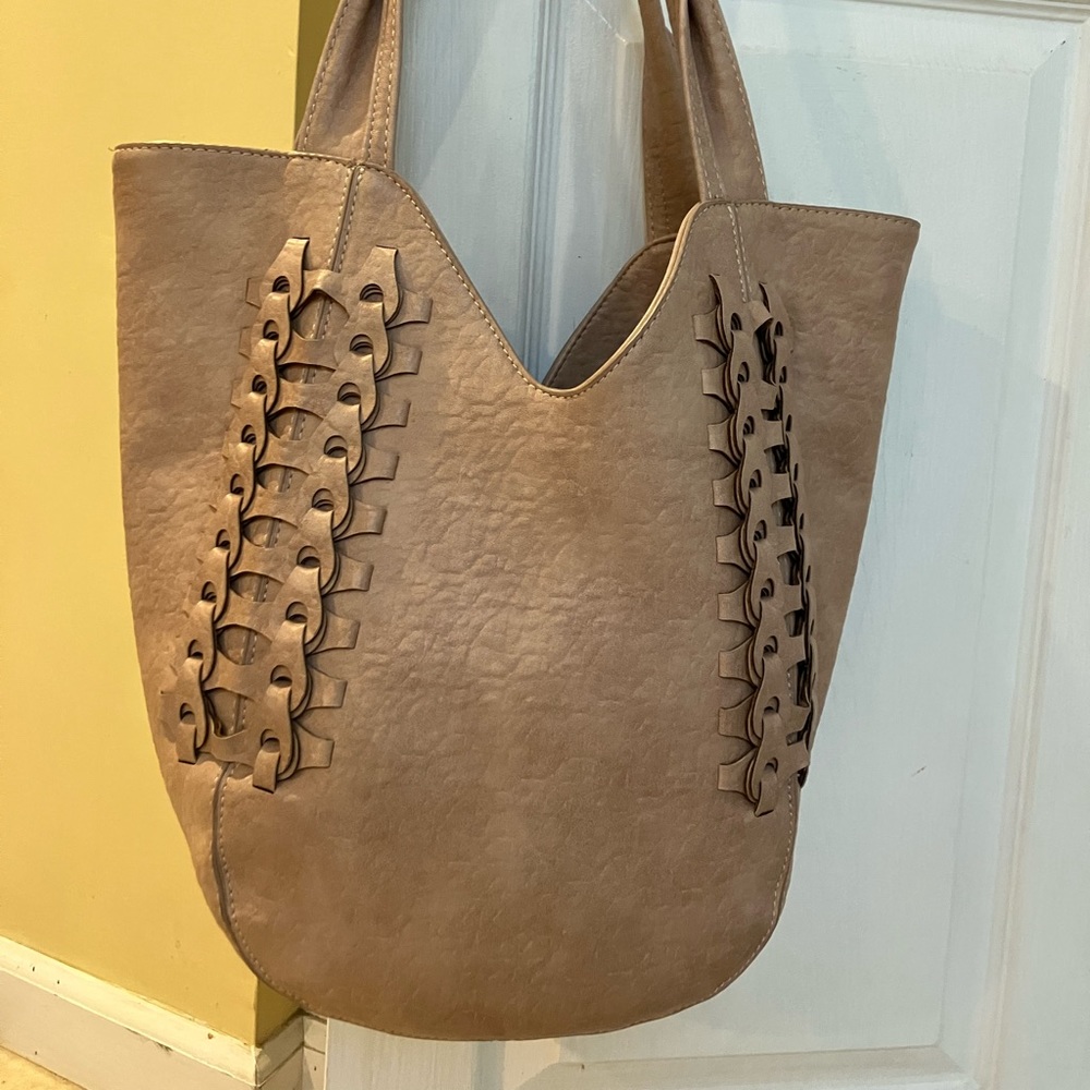 Anthropologie shoulder hobo bag vegan leather